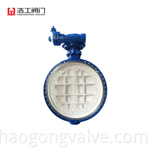 Ansi Flange Butterfly Valve 48 Metal Seal With Gear Box